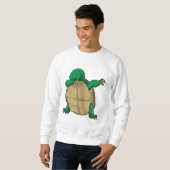 Sweatshirt Tortue à Hip hop Dance Dab (Devant entier)
