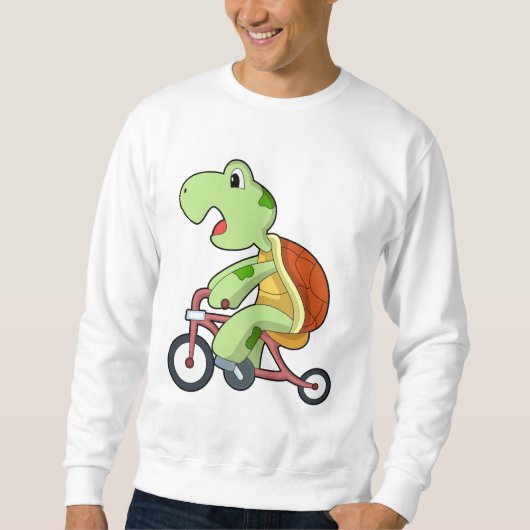 Sweatshirt Tortue à vélo (Devant)