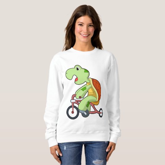 Sweatshirt Tortue à vélo (Devant entier)