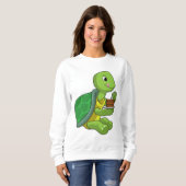 Sweatshirt Tortue au gâteau (Devant entier)