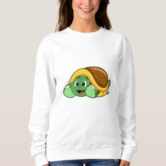 Sweatshirt Tortue avec coquille comme couverture (Devant)