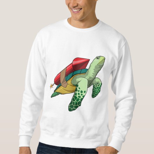 Sweatshirt Tortue avec fusée (Devant)
