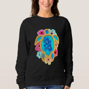 Sweatshirt Tortue de mer Hawaii Honu Tropical