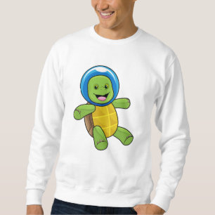 Sweatshirt Tortue en astronaute avec boule de verre