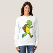 Sweatshirt Tortue en course (Devant entier)