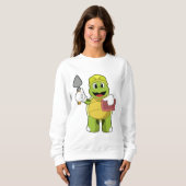 Sweatshirt Tortue en mason avec pierre (Devant entier)