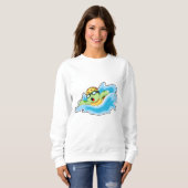 Sweatshirt Tortue en nage dans l'eau (Devant entier)