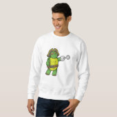 Sweatshirt Tortue en pirate avec patchs main et oeil (Devant entier)