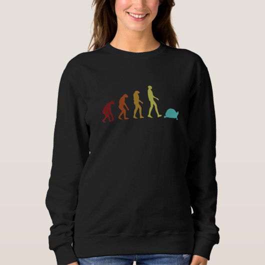 Sweatshirt Tortue Évolution Alligator Snapping Red Eared Slid (Devant)