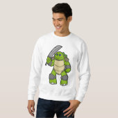 Sweatshirt Tortue guerrière avec épée (Devant entier)