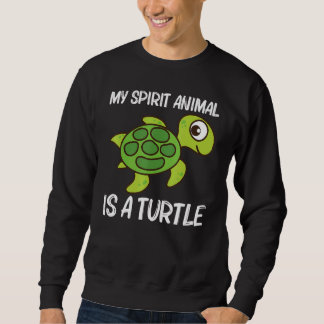 Sweatshirt Tortue mignonne Hommes Femme Tortue de mer Reptile