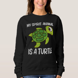 Sweatshirt Tortue mignonne Hommes Femme Tortue de mer Reptile