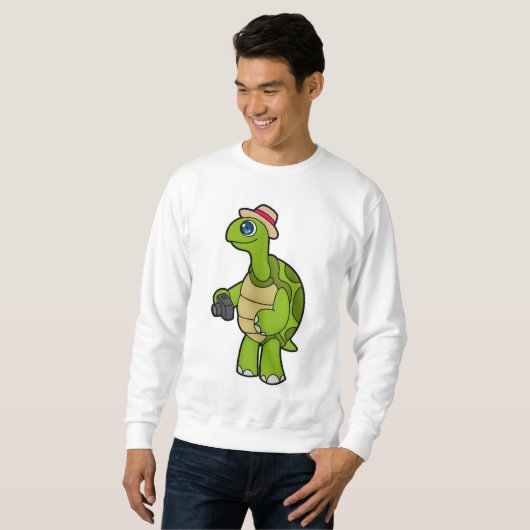 Sweatshirt Tortue photographe avec caméra (Devant entier)