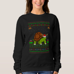 Sweatshirt Tortue Santa Chapeau Correspondant Turtle laid Noë