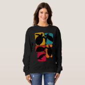 Sweatshirt Tortues tortues Design Rétro (Devant entier)