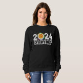 Sweatshirt Total Solar Eclipse Dallas TEXAS April 8 2024 Tota (Devant entier)