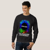 Sweatshirt Total Solar Eclipse Detroit Michigan April 8 2024  (Devant entier)