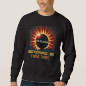 Sweatshirt Total Solar Eclipse Retro Sherbrooke Quebec Canada (Devant)