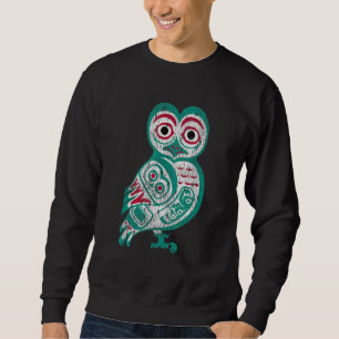 Sweatshirt Totem de Hibou des Amérindiens haïdas