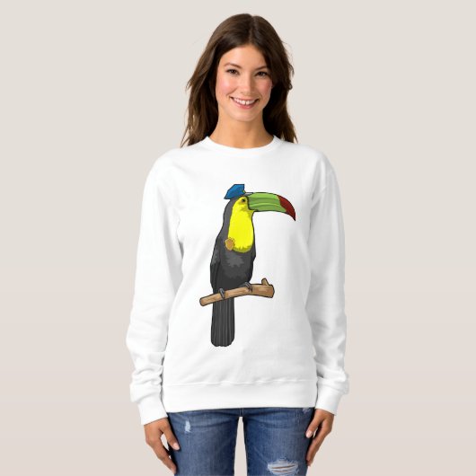 Sweatshirt Toucan en tant que policier (Devant entier)