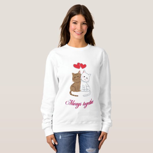 Sweatshirt Toujours ensemble (Devant entier)