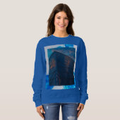 Sweatshirt Tour Bleue - Manche longue femme (Devant entier)