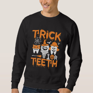 Sweatshirt Tour de friandises ou de dents Dentiste d'Hallowee
