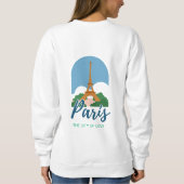 Sweatshirt Tour Eiffel et Paris (Dos)