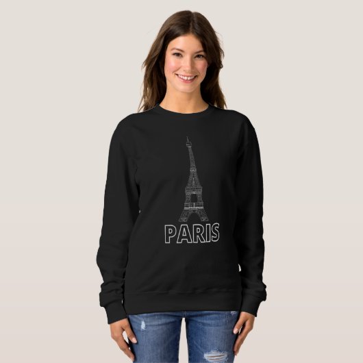 Sweatshirt Tour Eiffel Paris France (Devant entier)