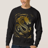 Sweatshirt Tourbillon de dragon d'or (Devant)
