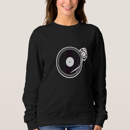 Sweatshirt Tourne-disque Dj Avec Stylet Et Scratc Graphique A (Devant)
