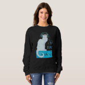 Sweatshirt Tournee du chat noir Paris Distressed Vector (Devant entier)