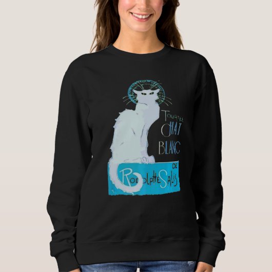 Sweatshirt Tournee du chat noir Paris Distressed Vector (Devant)