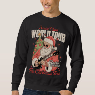 Sweatshirt Tournée mondiale de Santa Claus Musique de Noël Co