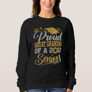 Sweatshirt Tournesol 2023 Fière Arrière Grand-Mère D'un Diplô