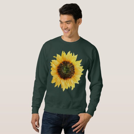 Sweatshirt tournesol brun (Devant entier)