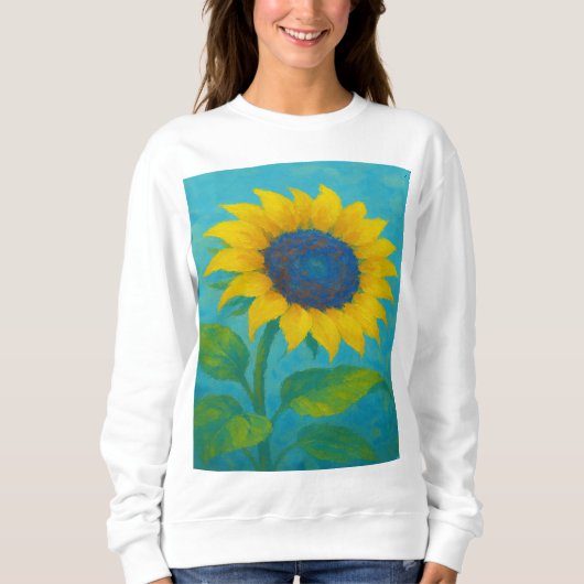 Sweatshirt Tournesol de Neon - Nature audacieuse en lumière v (Devant)