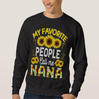 Sweatshirt Tournesol Mes Favoris Appelent Moi Mères Nana
