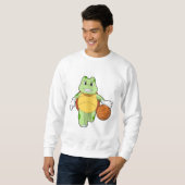 Sweatshirt Tourtle as basketball player with basketball.PNG (Devant entier)