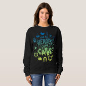 Sweatshirt Tous les héros ne portent pas Capes Lab Tech Life  (Devant entier)