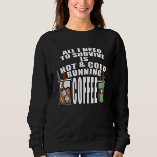 Sweatshirt Tout Ce Dont J'Ai Besoin Pour Survivre, C'Est Du C
