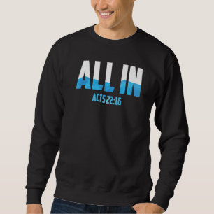 Sweatshirt Tout Dans Actes 2216 Baptême Christian Eau Baptême