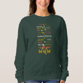 Sweatshirt Tout est My Super Hero Maman (Devant)
