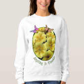 Sweatshirt Tout Est Possible Fleurs Primrose Papillon (Devant)