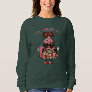 Sweatshirt Tout est poussé - Drôle arbre de Noël Bougie