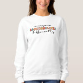 Sweatshirt Tout Le Monde Coloré Communique Différemment (Devant)