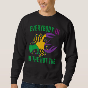 Sweatshirt Tout Le Monde Dans Le Bain À Remous Mardi Gras Adu