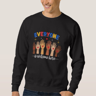 Sweatshirt Tout le monde est le bienvenu ici Idaho Enseignant