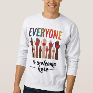 Sweatshirt Tout le monde est le bienvenu ici - USA Diversité