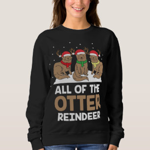 Sweatshirt Tout Le Pajam De Noël Adorable Du Renard De Loutre